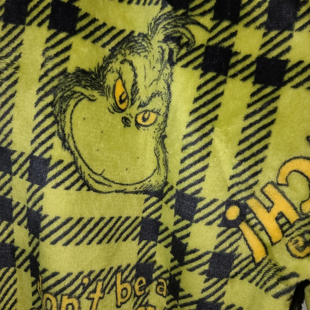 The Grinch Dr. Seuss Fleece Pajama Pants sizes Men XLG